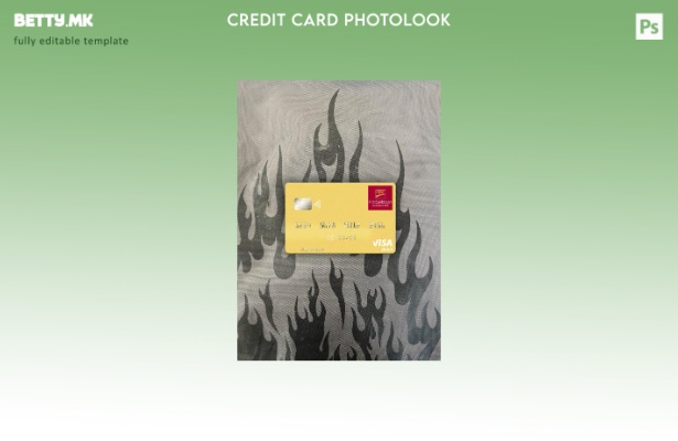 модерен стил Гренада CBIC виза дебитна картичка photolook предниот шаблон